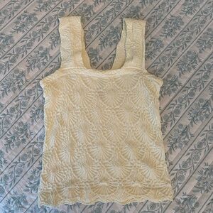 Free People butter yellow top